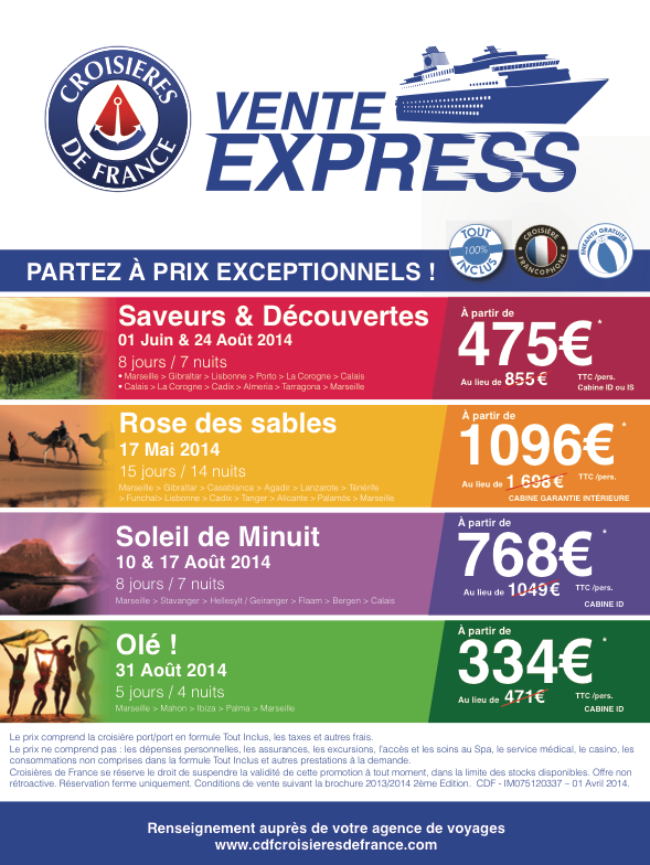 vente pas cher croisières de france
